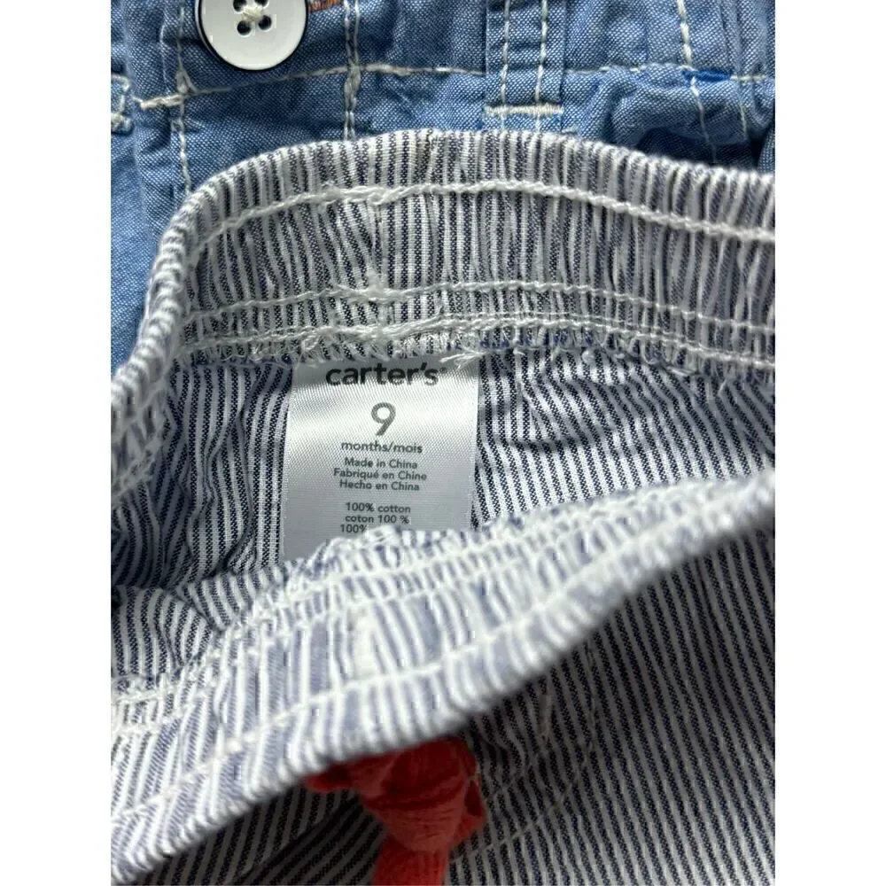 EUC 6 piece 0-12 Months Boys Shorts Bundle by Carter’s, Genuine Baby & Old Navy